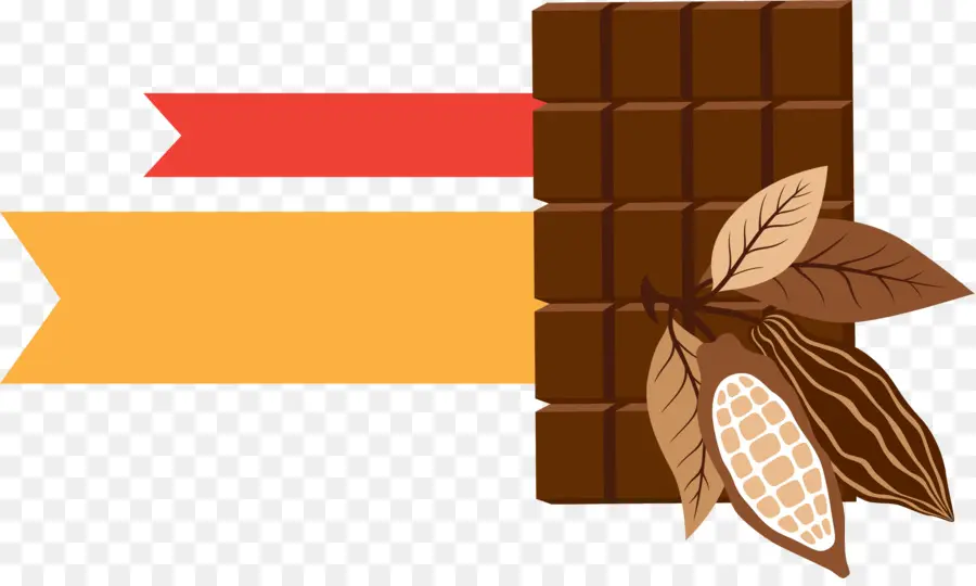 Barra De Chocolate Y Granos De Cacao，Chocolate PNG