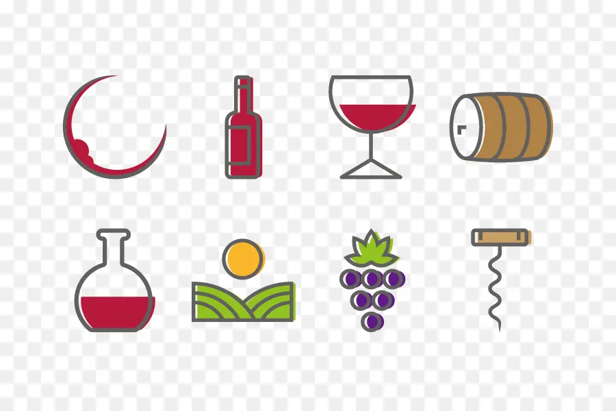 Iconos De Vino，Botella PNG