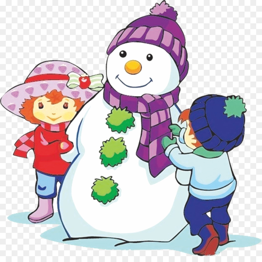 Muñeco De Nieve Con Niños，Nieve PNG