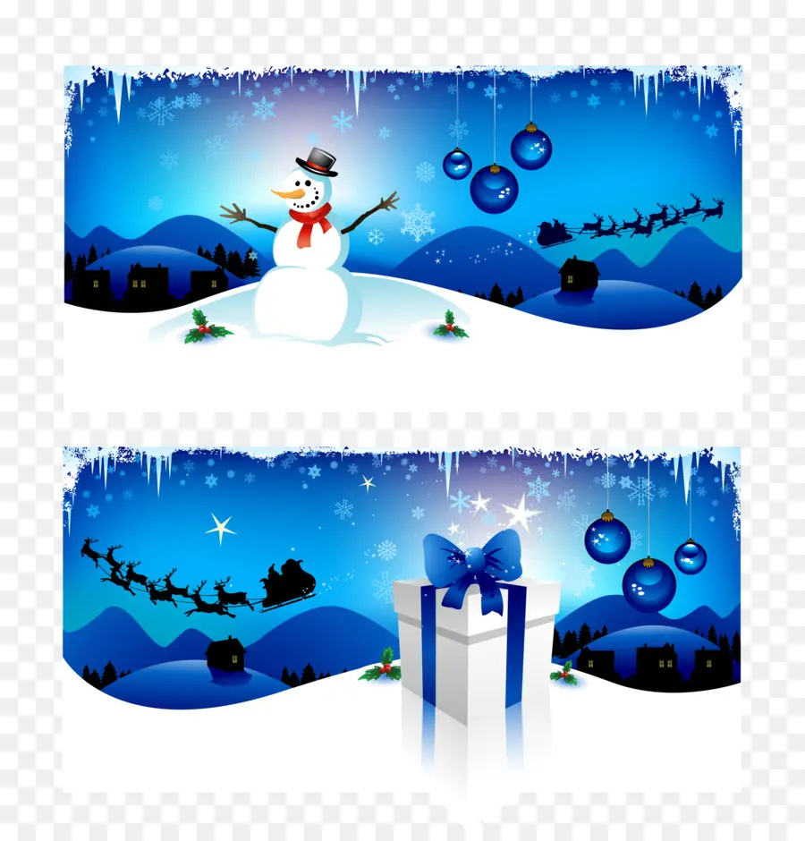 Muñeco De Nieve，Papá Noel PNG