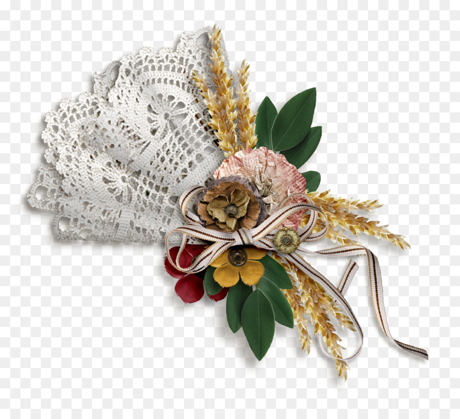 Encaje Y Flores，Cordón PNG