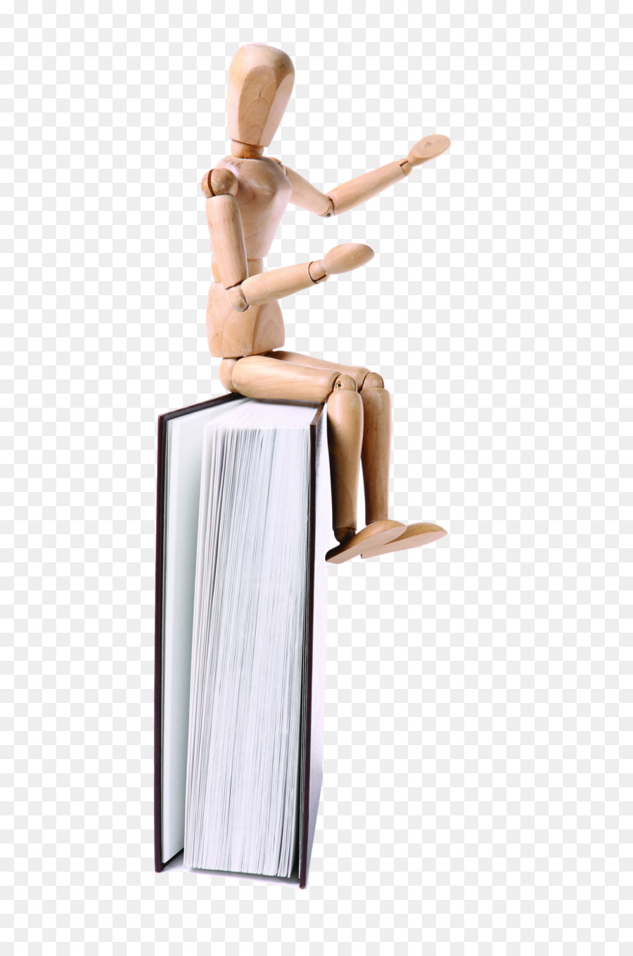 Maniquí De Madera En Libro，Libro PNG