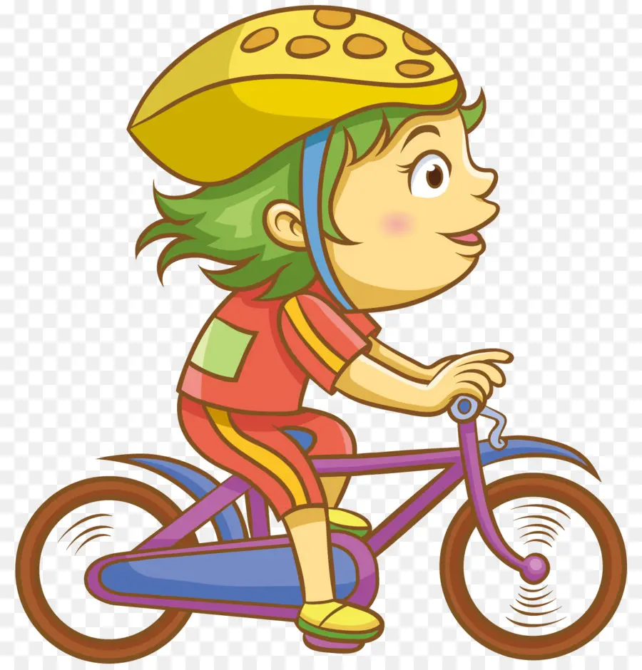 Niño En Bicicleta，Casco PNG