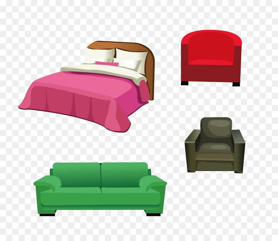 Sofá，Muebles PNG