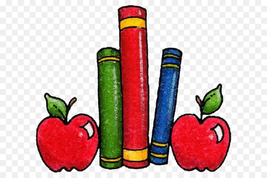 Libros Y Manzanas，Libros PNG