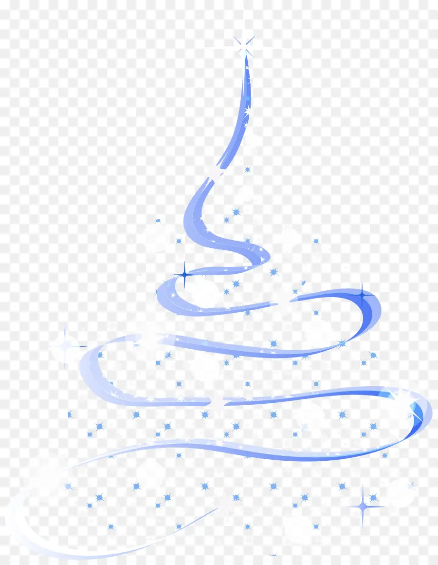 Árbol De Navidad，Azul PNG