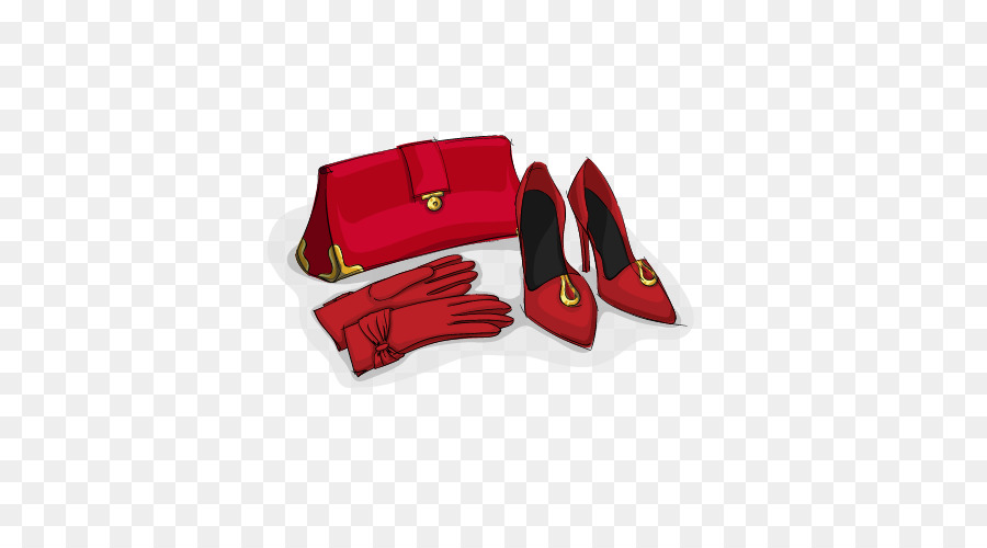 Zapatos Y Accesorios Rojos，Cartera PNG