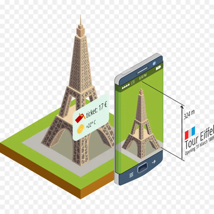 Torre Eiffel，París PNG