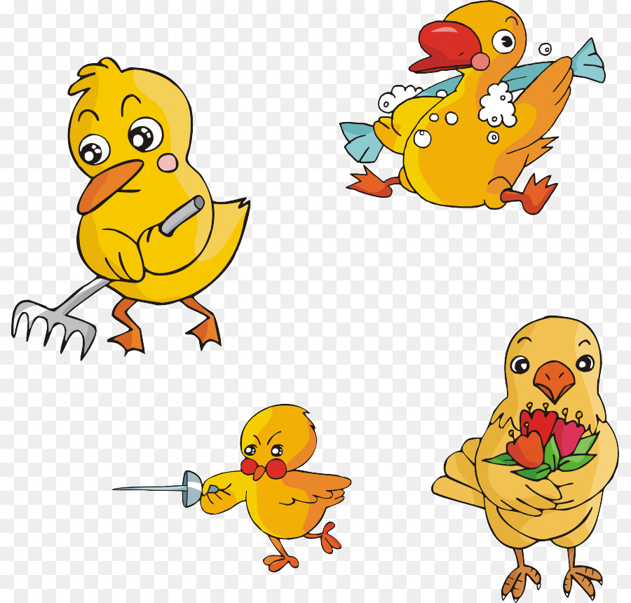 Pollo，De Dibujos Animados PNG