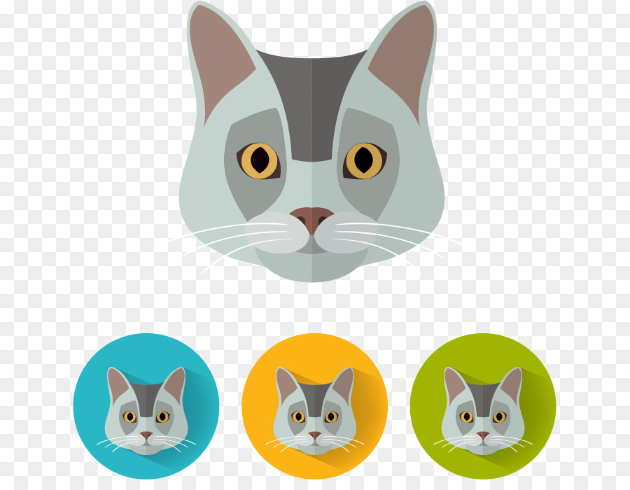 Cara De Gato，Gris PNG