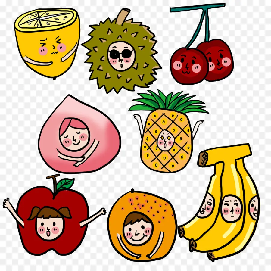 La Fruta，De Dibujos Animados PNG