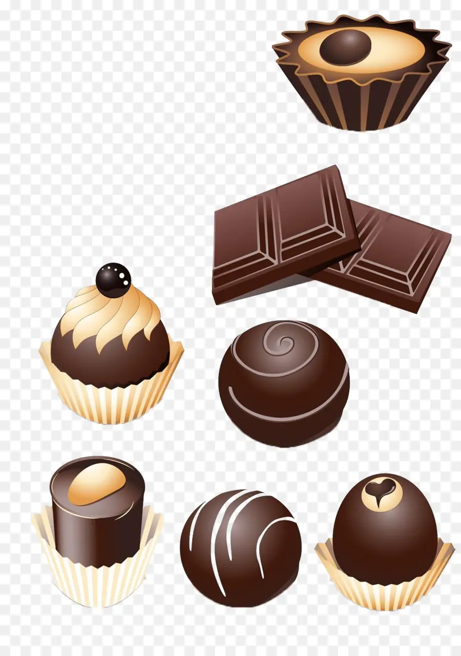 Trufa De Chocolate，Barra De Chocolate PNG