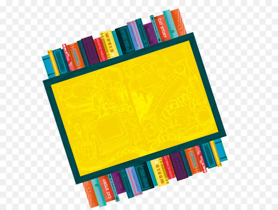 Estante Para Libros，Vistoso PNG