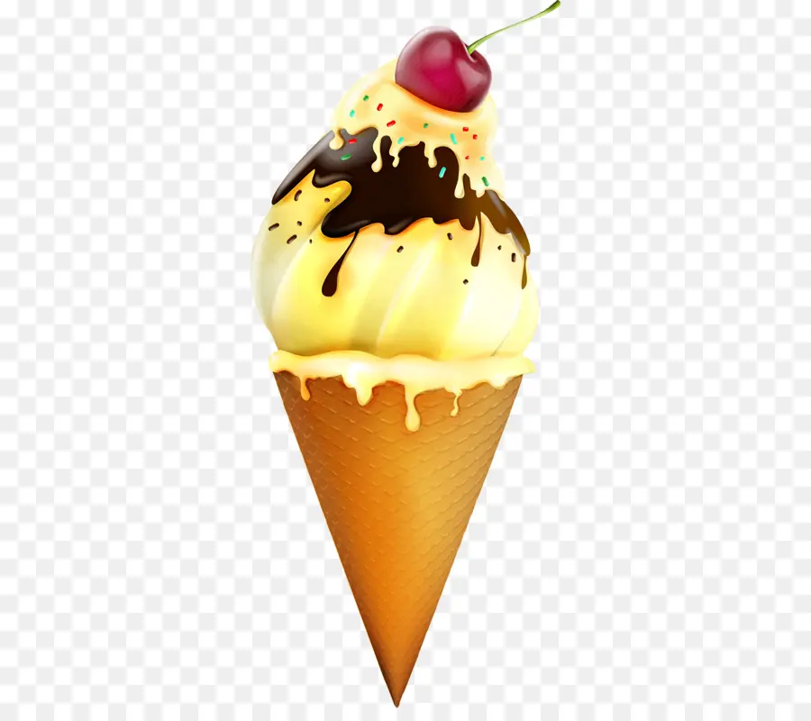 Helado，Cono De Helado PNG