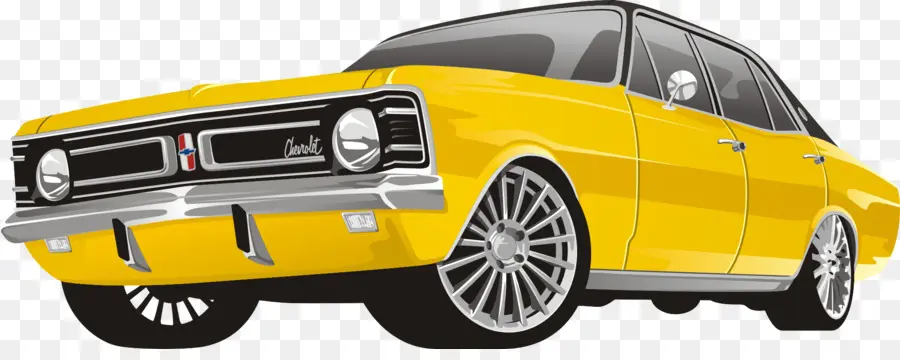 Carro Amarillo，Automóvil PNG