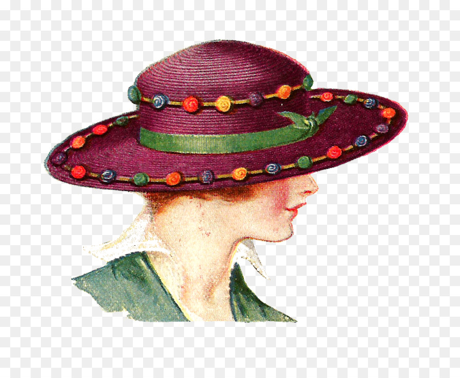 Mujer Con Un Sombrero，Sombrero PNG