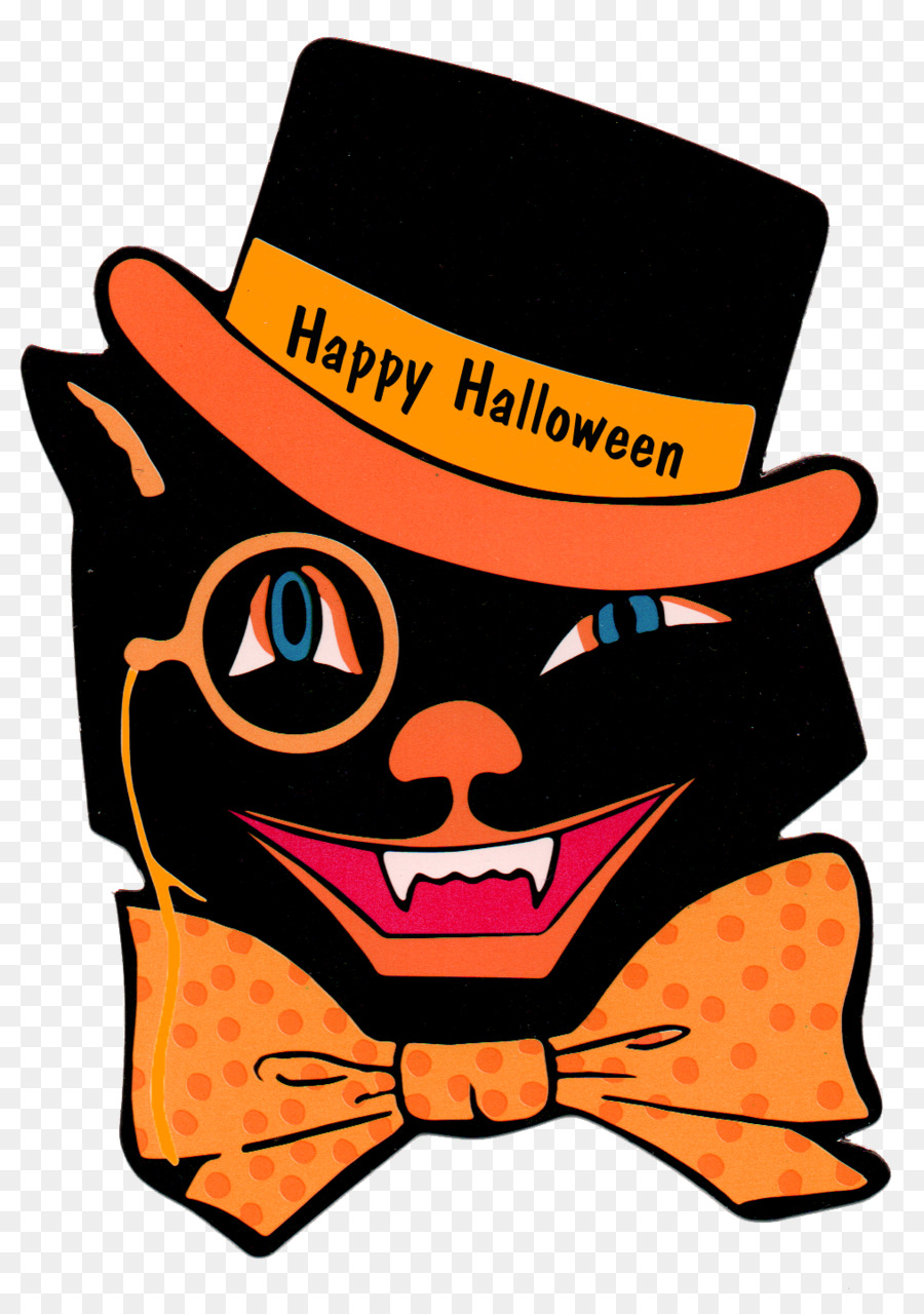 Gato De Halloween，Sombrero PNG