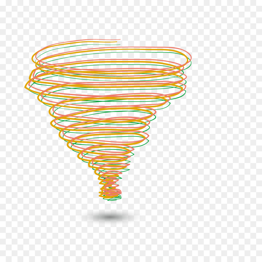 Tornado Colorido，Espiral PNG