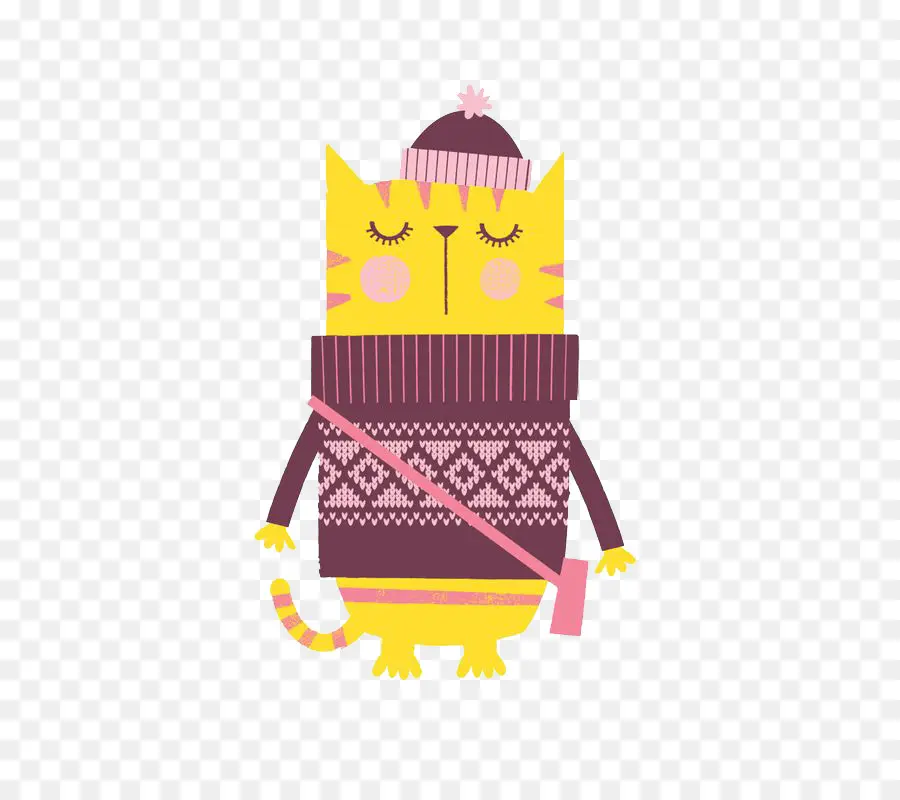 Gato Amarillo，Suéter PNG