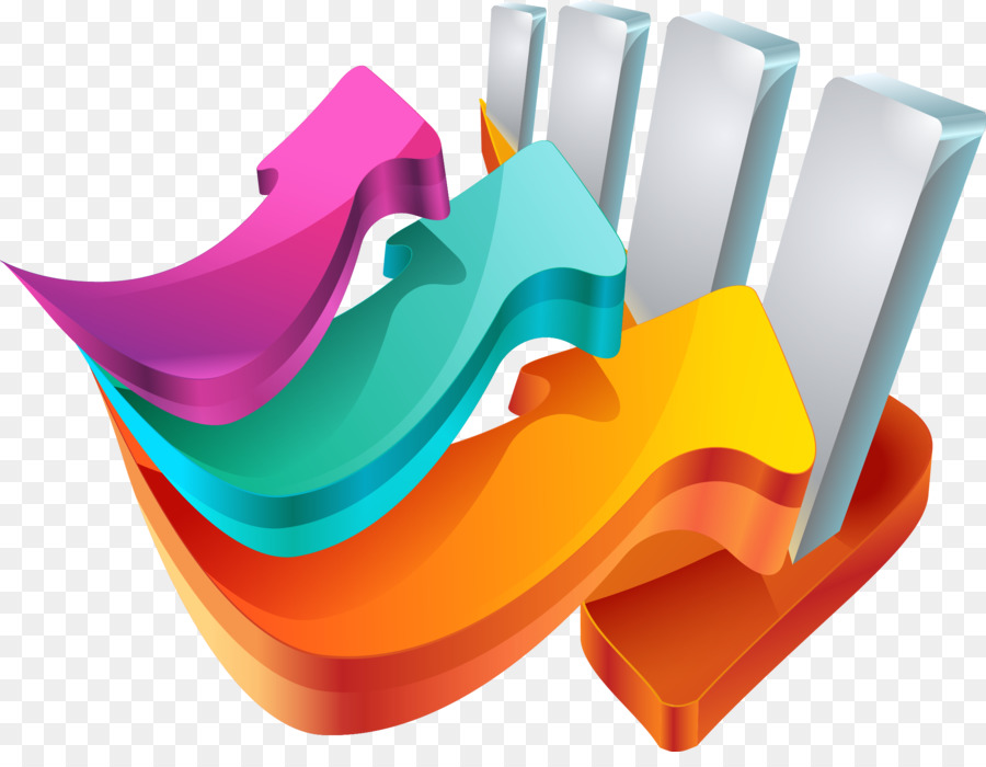 Flechas De Colores，3d PNG