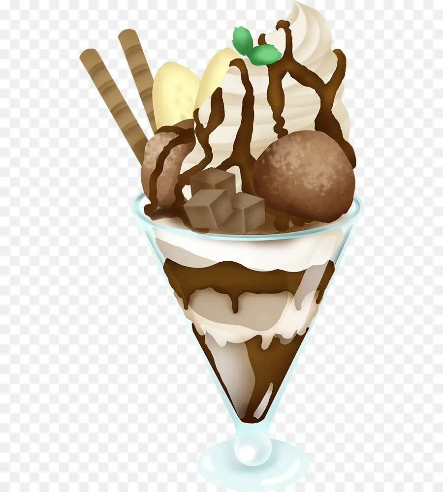 Helado，Helado Con Frutas Y Nueces PNG