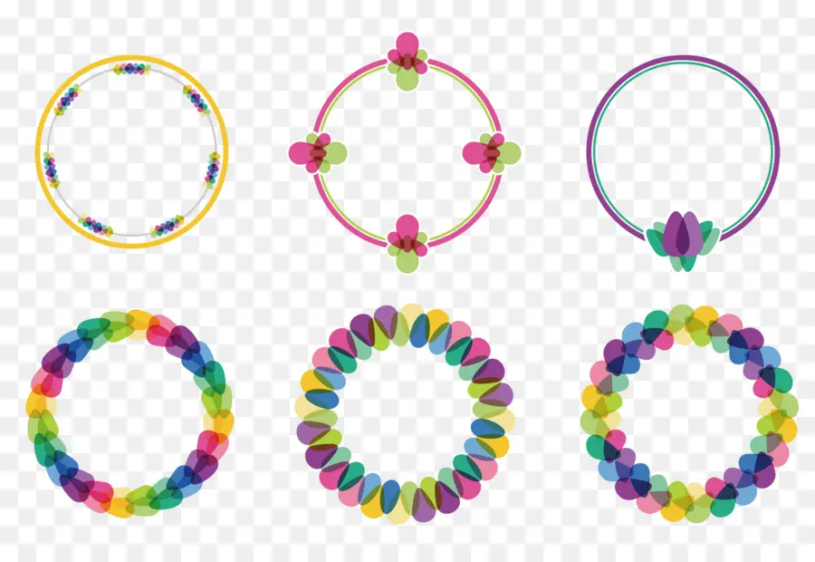 Anillos Coloridos，Circulos PNG