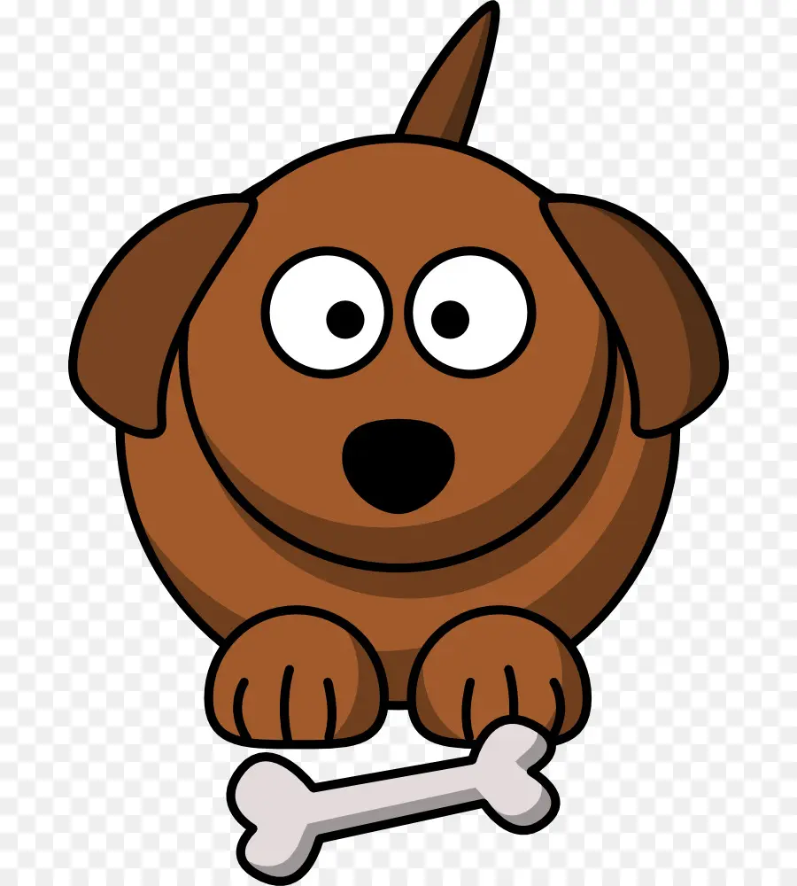 Perro Marrón Con Hueso，Mascota PNG