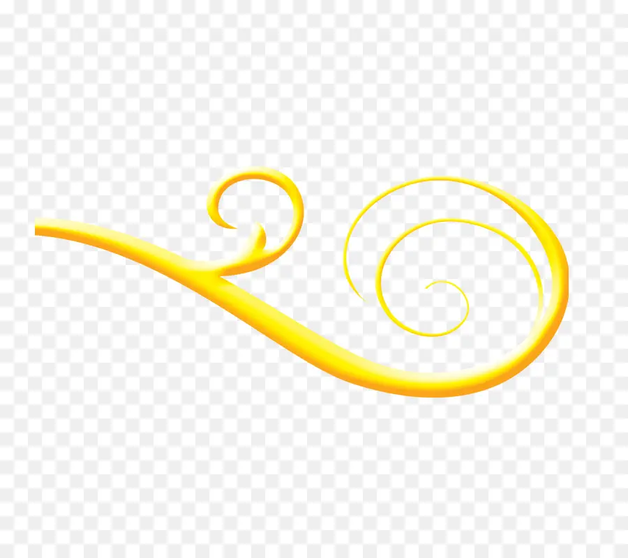 Remolino Amarillo，Curvo PNG