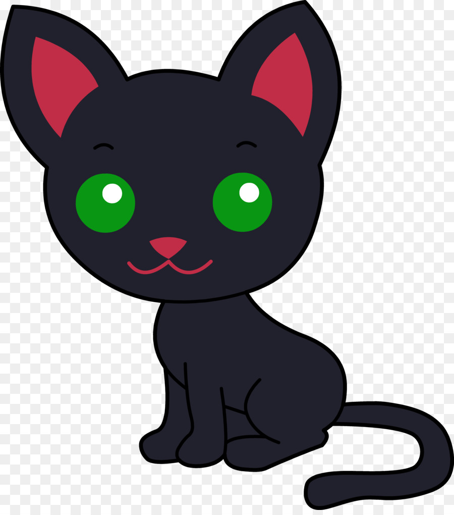 Gato Negro，Lindo PNG