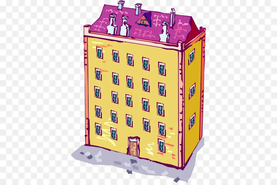 Edificio，Amarillo PNG