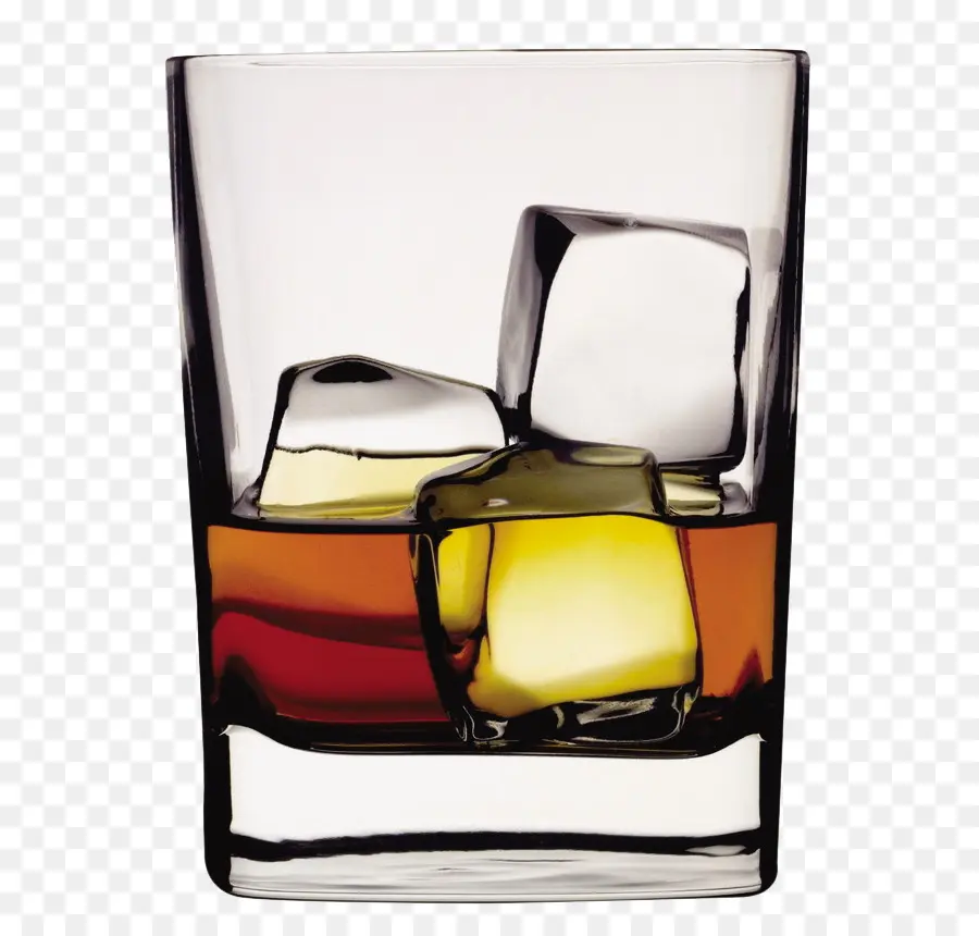 Vaso De Whisky，Cubitos De Hielo PNG