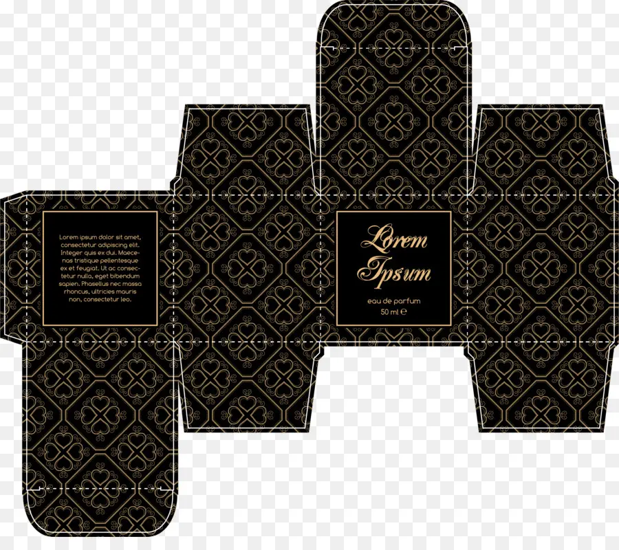 Caja De Perfumes Negra，Embalaje PNG