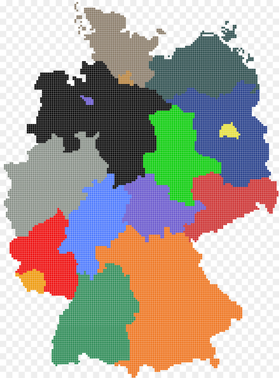 Mapa De Alemania，Regiones PNG