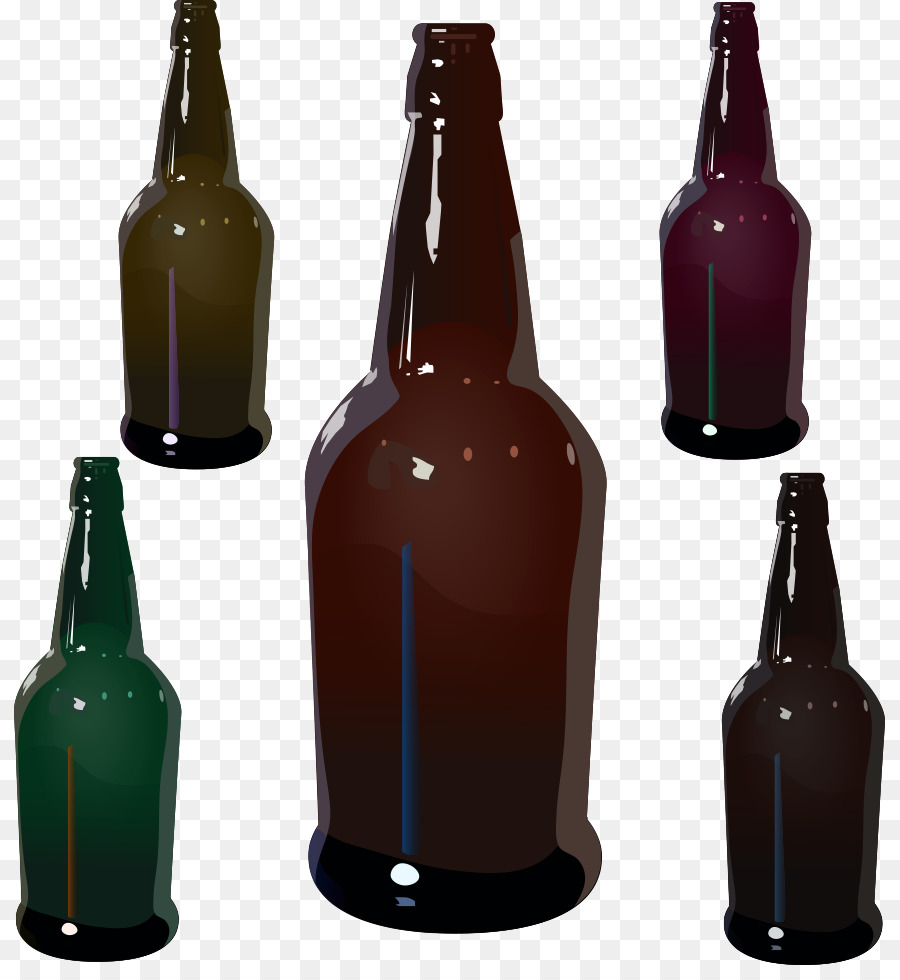 Botellas De Cerveza，Oscuro PNG