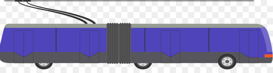 Trolebús Azul，Autobús Eléctrico PNG