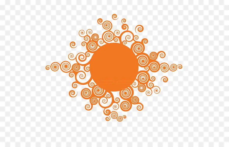 Sol De Remolino Naranja，Remolinos PNG