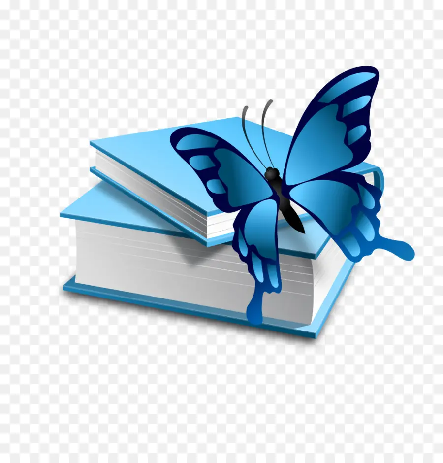 Mariposa Azul，Libros PNG