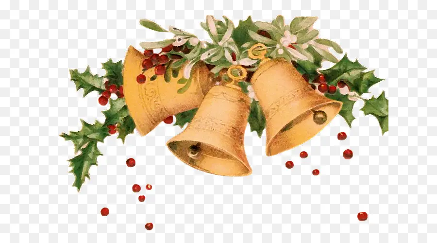 Campanas De Navidad，Acebo PNG