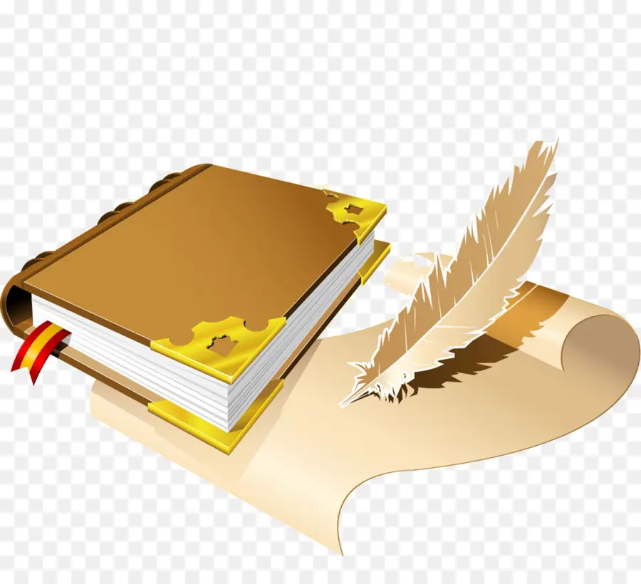 Libro Cerrado Con Pluma，Escribiendo PNG