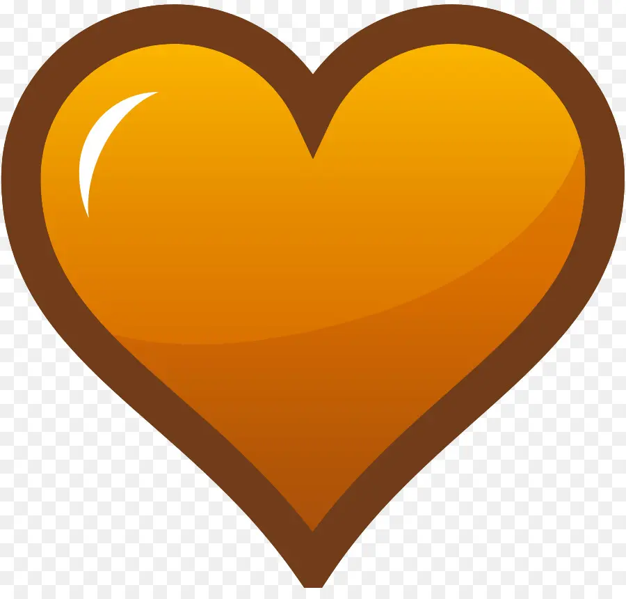 Corazón，Naranja PNG