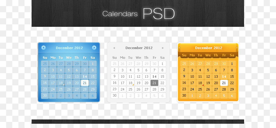 Calendario，Plantilla PNG