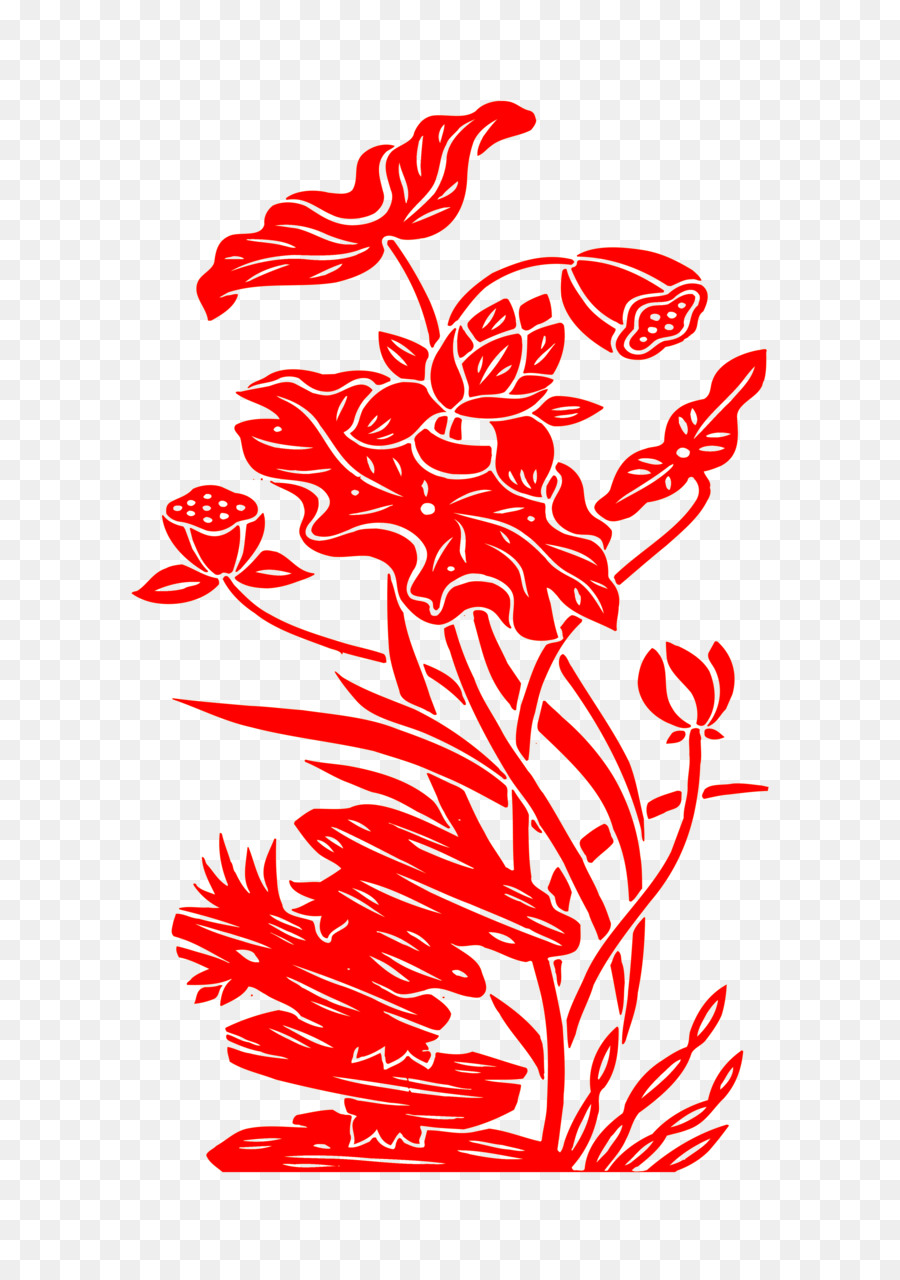 Loto Rojo，Flor PNG