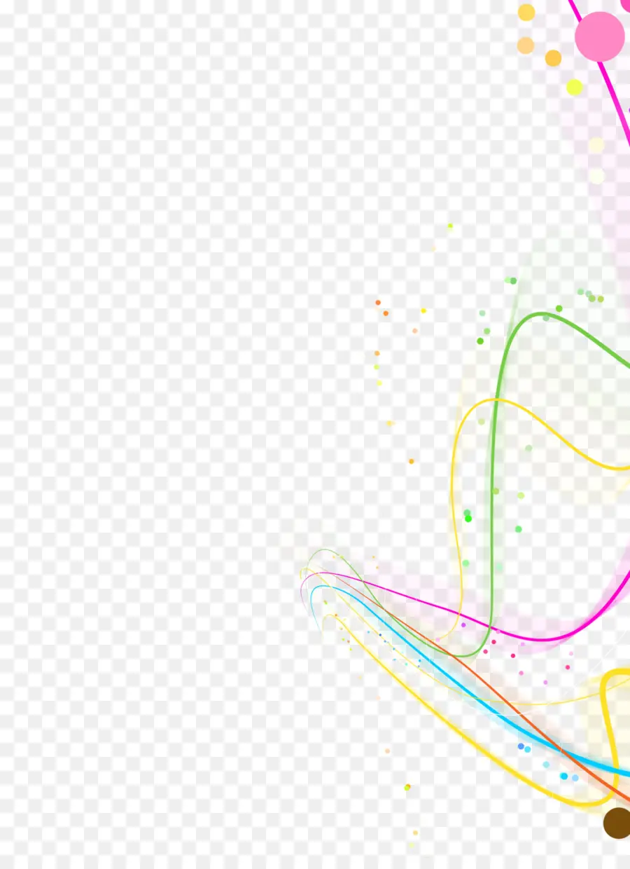 Lineas De Colores，Curvo PNG