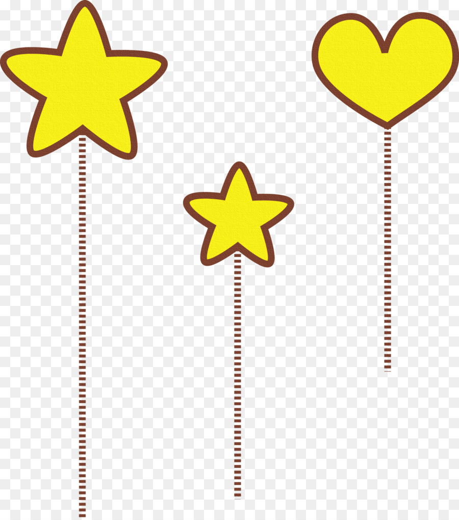 Estrellas Amarillas Y Corazón，Estrellas PNG