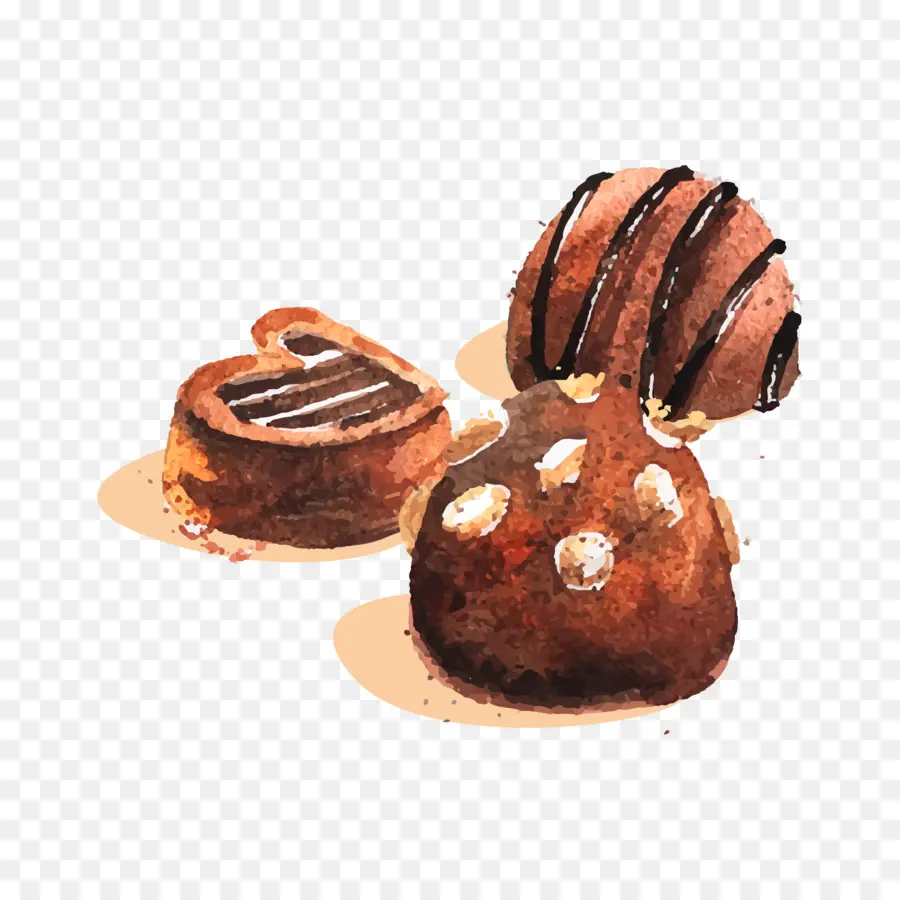 Trufa De Chocolate，Pastel De Chocolate PNG