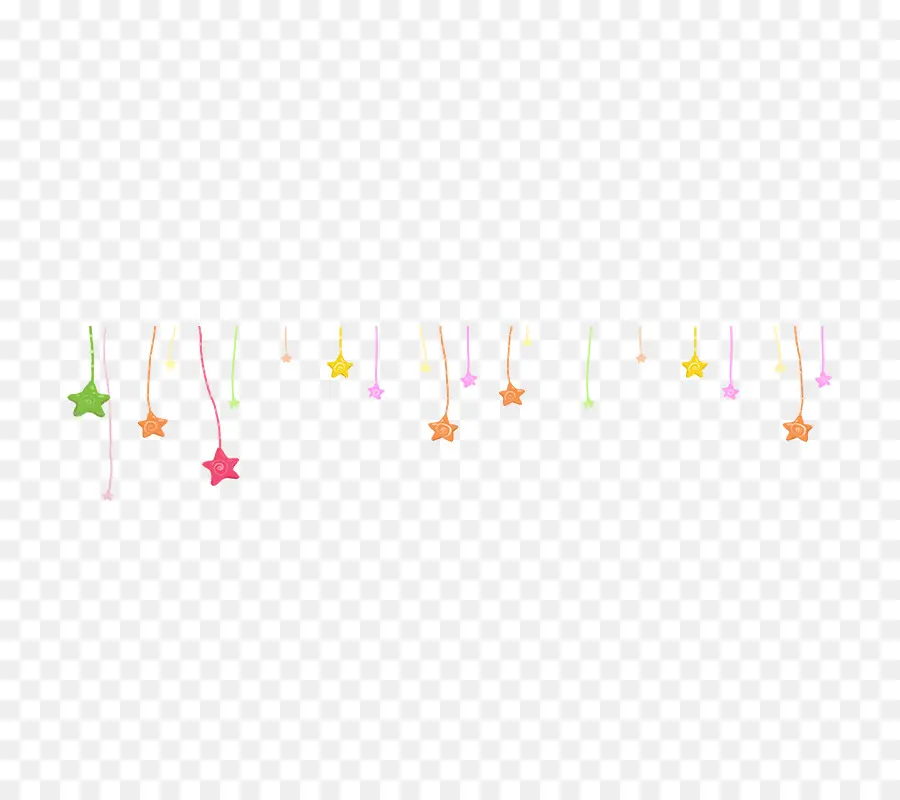 Estrellas Colgantes，Vistoso PNG