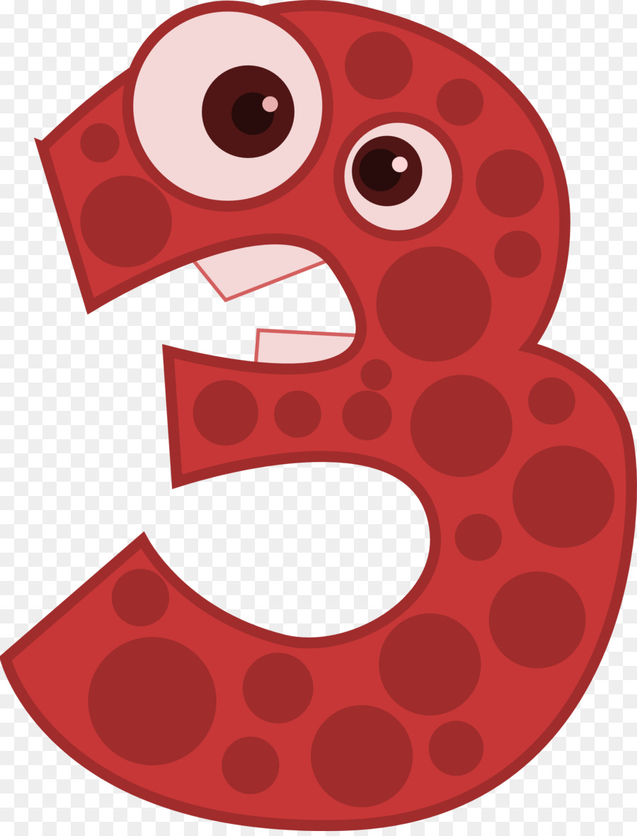 Numero Tres，Rojo PNG