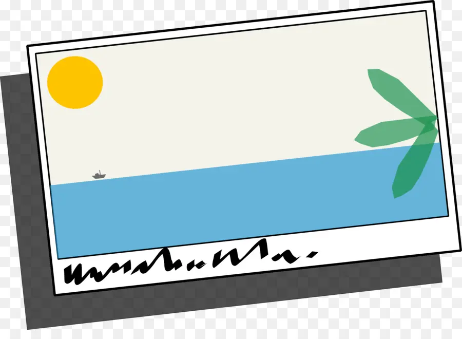 Escena De Playa，Sol PNG