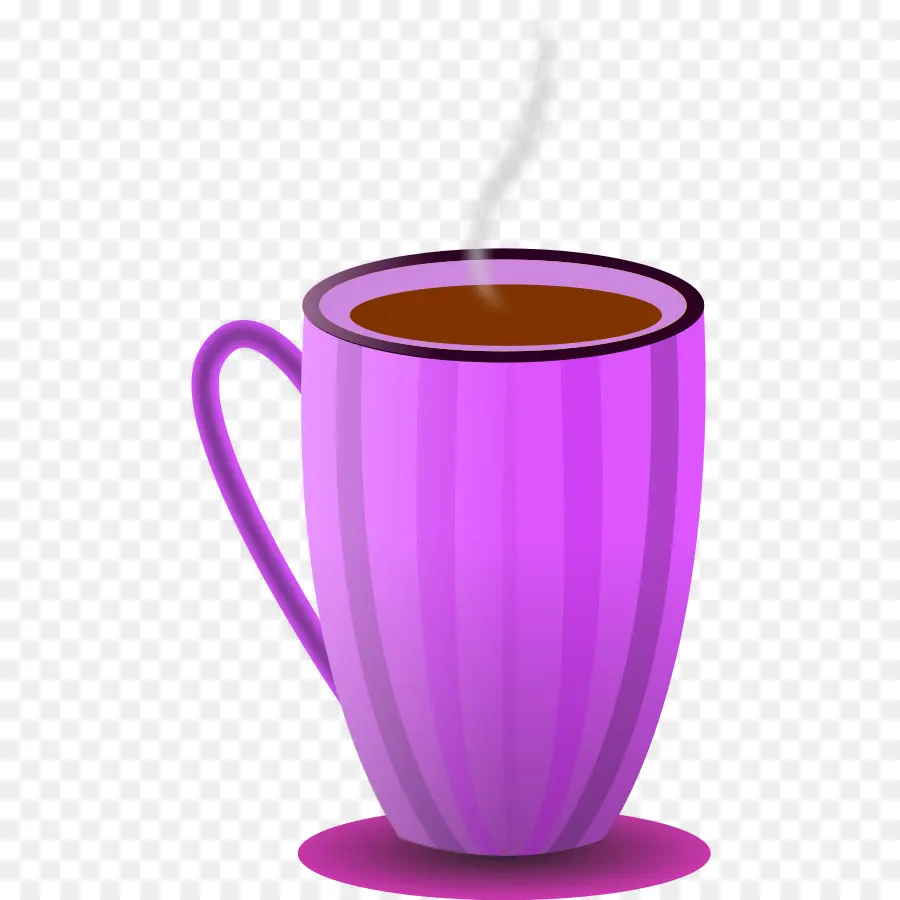 Taza Morada，Bebida Caliente PNG