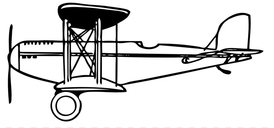 Avión，Biplano PNG